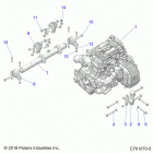 RZR Engine, mounting - z20ase99ah  /  lh  /  bh (c701070-5)