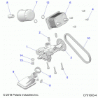 RZR Engine, oil pump and oil cooler - z20ase99ah  /  lh  /  ...