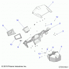 RZR 1000S 60 INCH EPS TRACTOR Body, dash and glovebox - z20ass99c2  /  ch (c701018-1)