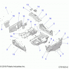 RZR 1000S 60 INCH EPS TRACTOR Body, floor and rocker panels - z20ass99c2  /  ch (c7010...