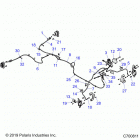 RZR 1000S 60 INCH EPS TRACTOR Brakes, brake lines and master cylinder - z20ass99c2  / ...