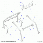 RZR 1000S 60 INCH EPS TRACTOR Chassis, cab frame - z20ass99c2  /  ch (c701075)