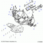 RZR 1000S 60 INCH EPS TRACTOR Chassis, main frame and skid plate - z20ass99c2  /  ch (...