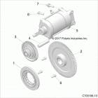RZR 1000S 60 INCH EPS TRACTOR Engine, starter - z20ass99c2  /  ch (c700106-10)