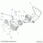 RZR 1000S 60 INCH EPS TRACTOR Engine, stator and flywheel - z20ass99c2  /  ch (c701070...