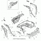 RZR 1000S4 (Z20A4E99AH/LH) Body, rear rack and fenders - z20a4e99ah  /  lh (702073)