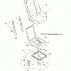 RZR 1000S4 (Z20A4E99AH/LH) Body, seat asm. and slider - z20a4e99ah  /  lh (701153)