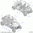RZR 1000S4 (Z20A4E99AH/LH/BH) Body, decals - z20a4e99ah  /  bh  /  lh (c701108)