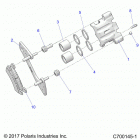 RZR 1000S4 (Z20A4E99AH/LH/BH) Brakes, rear caliper - z20a4e99ah  /  bh  /  lh (c700145...