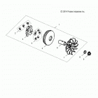 RZR 170 (Z20YAV17B2/B4/N2/N4/A2/A4) Drive train, clutch, primary - z20yav17b2  /  b4  /  n2 ...