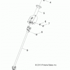 RZR 170 (Z20YAV17B2/B4/N2/N4/A2/A4) Steering, post - z20yav17b2  /  b4  /  n2  /  n4  /  a2 ...