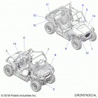 RZR 570 Body, decals - z20cha57a2  /  e57am (20rzr570decal)