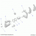 RZR 570 (Z20CHA57A2/E57AM) Brakes, rear caliper - z20cha57a2  /  e57am (c701052-3)
