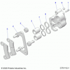RZR 570 3PC Brakes, front caliper - z20cha57k2 (c701112-1)