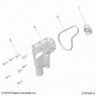RZR 570 3PC Engine, waterpump impeller and cover - z20cha57k2 (c7010...