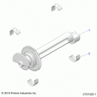 RZR 900 50 INCH Engine, balancer - z20a5a87b2  /  e87bp  /  bk  /  bx (c...
