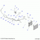 RZR 900 50 INCH Engine, cooling system - z20a5a87b2  /  e87bp  /  bk  / ...