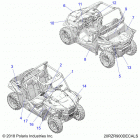 RZR 900 50 INCH (Z20A5A87B2/E87BP/BK/BX) Body, decals - z20a5a87b2  /  e87bp  /  bk  /  bx (20rzr...