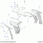 RZR 900 50 INCH (Z20A5A87B2/E87BP/BK/BX) Body, hood and front body work - z20a5a87b2  /  e87bp  /...