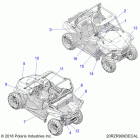 RZR 900 50 INCH PS RC Body, decals - z20a5k87bg (20rzr900decal)
