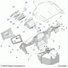 RZR 900 50 INCH PS RC (Z20A5K87BG) Body, dash and glovebox - z20a5k87bg (c701099-1)