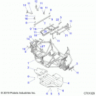 RZR 900 50 INCH PS RC (Z20A5K87BG) Chassis, main frame and skid plate - z20a5k87bg (c701029...