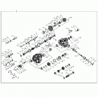 RZR 900 50 INCH PS RC (Z20A5K87BG) Drive train, main gearcase internals - z20a5k87bg (70276...