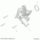 RZR 900 50 INCH PS RC (Z20A5K87BG) Engine, cooling, waterpump - z20a5k87bg (c701025-2)