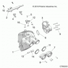 RZR 900 50 INCH PS RC (Z20A5K87BG) Engine, intake and throttle body - z20a5k87bg (c700203)