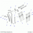 RZR 900 50 INCH PS RC (Z20A5K87BG) Engine, valves and camshafts - z20a5k87bg (c701025-11)