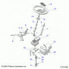 RZR 900 50 INCH PS RC (Z20A5K87BG) Steering, power steering asm. - z20a5k87bg (c701082)