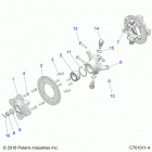 RZR 900 50 INCH PS RC (Z20A5K87BG) Suspension, front carrier - z20a5k87bg (c701011-4)