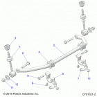 RZR 900 50 INCH PS RC (Z20A5K87BG) Suspension, front stabilizer bar - z20a5k87bg (c701021-2...