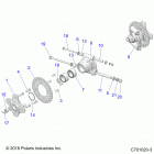 RZR 900 50 INCH PS RC (Z20A5K87BG) Suspension, rear carrier - z20a5k87bg (c701020-3)