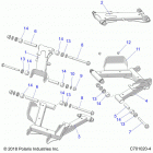 RZR 900 50 INCH PS RC (Z20A5K87BG) Suspension, rear control arms - z20a5k87bg (c701020-4)