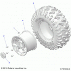 RZR 900 50 INCH PS RC (Z20A5K87BG) Wheels, rear - z20a5k87bg (c701009-2)