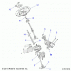 RZR 900S 60 INCH ALL OPTIONS Steering, manual asm. - z20asa87b2 (c701013)