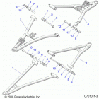 RZR 900S 60 INCH ALL OPTIONS (Z20ASA87B2/E87BH/BW/LW) Suspension, front control arms - z20asa87b2  /  e87bh  /...