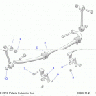RZR 900S 60 INCH ALL OPTIONS (Z20ASA87B2/E87BH/BW/LW) Suspension, front stabilizer bar - z20ase87bh  /  bw  / ...