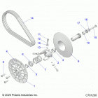 RZR PRO XP Drive train, secondary clutch - z20ra_92ac  /  bc  /  ak...
