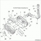 RZR RS1 Drive train, clutch cover and ducting - z20s1e99ag  /  a...