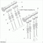 RZR RS1 Engine, cam shafts and valves - z20s1e99ag  /  ak  /  bg...