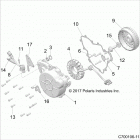 RZR RS1 Engine, stator and flywheel - z20s1e99ag  /  ak  /  bg  ...