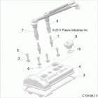 RZR RS1 Engine, valve cover - z20s1e99ag  /  ak  /  bg  /  bk (c...