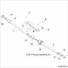 RZR RS1 (Z20S1E99AG/AK/BG/BK) Drive train, front prop shaft - z20s1e99ag  /  ak  /  bg...