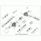 RZR RS1 (Z20S1E99AG/AK/BG/BK) Drive train, main gearcase internals - z20s1e99ag  /  ak...