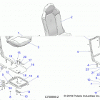 RZR RS1 PS MD Body, seat asm. and slider - z20s1e99ng (c700666-2)