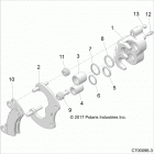 RZR RS1 PS MD Brakes, caliper rear - z20s1e99ng (c700096-3)
