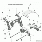 RZR RS1 PS MD Chassis, mounting, front gearcase - z20s1e99ng (c700099-...