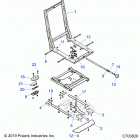 RZR S 1000 60 INCH EPS TRACTOR (Z20ASS99C2/CH) Body, seat base, adjuster - z20ass99c2  /  ch (c700820)